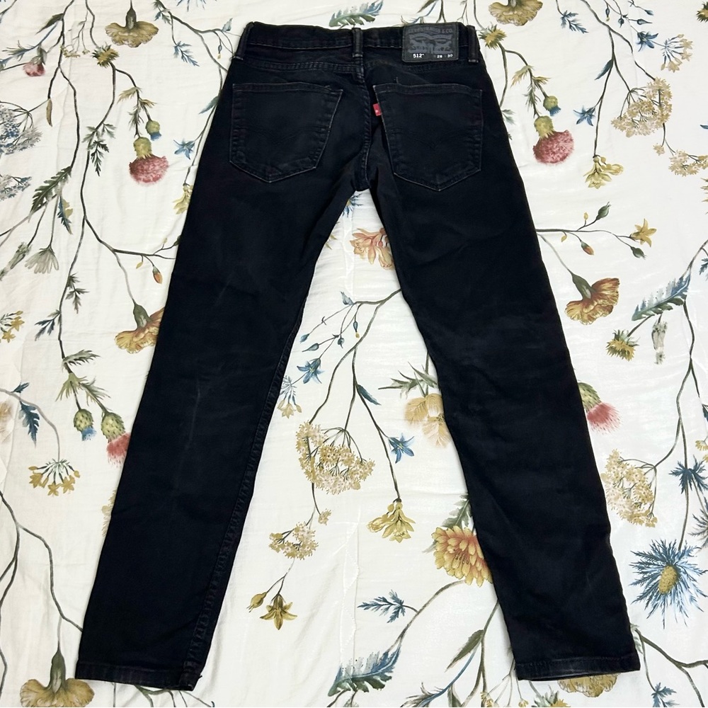 Levi’s 512 Black Jeans Mens 28x30